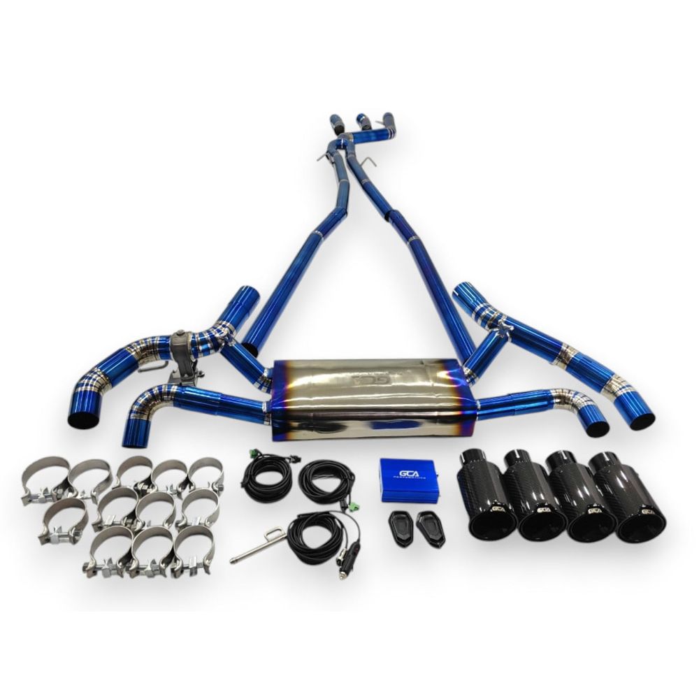 2017-2023 Bmw 5-Series Valved Sport Exhaust System | G30 Titanium / Chrome Tips Exhausts